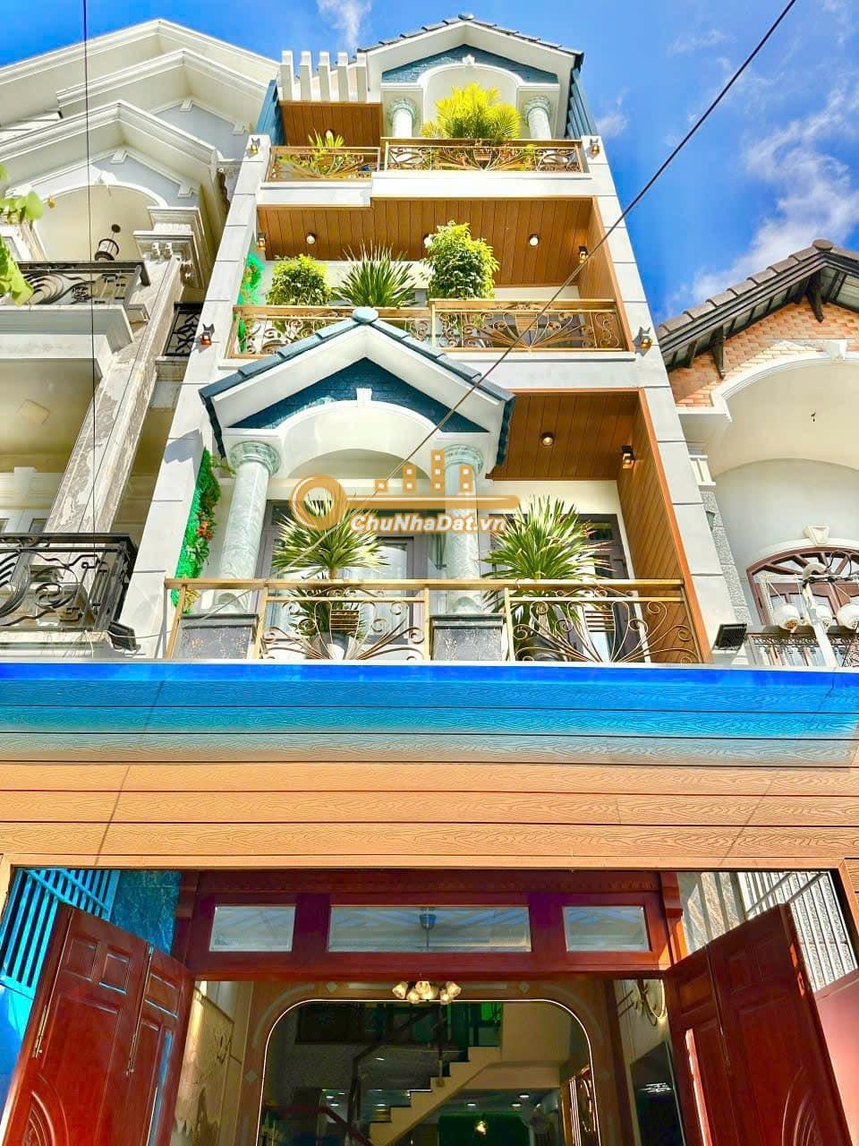 Bán Nhà 4 tầng Hẻm xe hơi Huỳnh Văn Nghệ, Tân Bình ngang 4.2m hướng Đông Nam