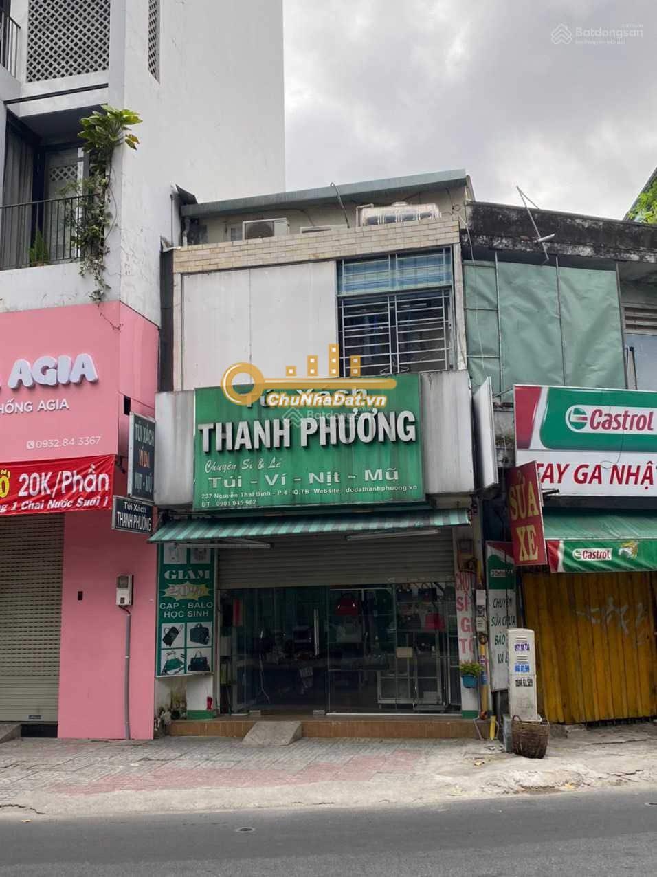 Bán Nhà 3 tầng Mặt tiền Nguyễn Thái Bình, Tân Bình ngang 4.1m hướng Đông Bắc