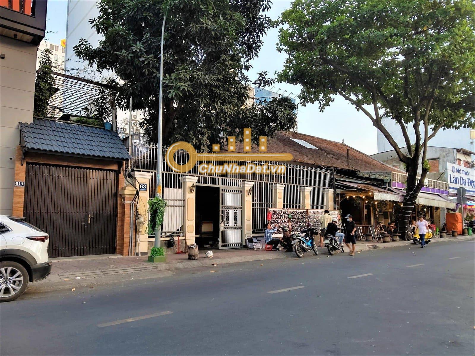 Bán Biệt thự 4 tầng Mặt tiền Hồ Xuân Hương, Q.3 ngang 12m hướng Bắc