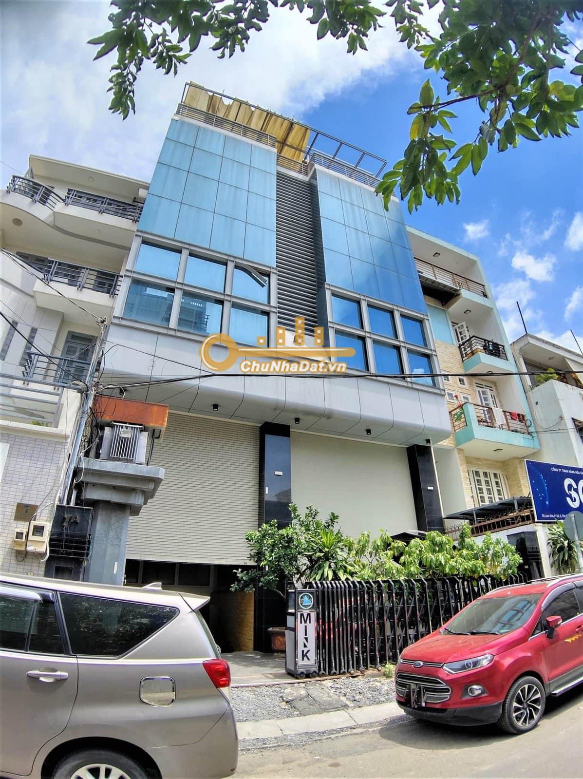 Bán Toà nhà 7 tầng Mặt tiền Lam Sơn, Tân Bình ngang 10.5m hướng Đông