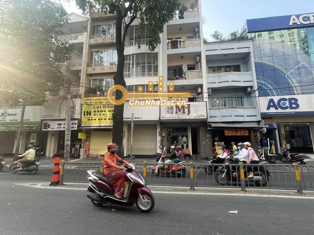 Bán Nhà 4 tầng Mặt tiền Trần Quang Khải, Q.1 ngang 3.95m diện tích 60 m2 hướng Tây Bắc