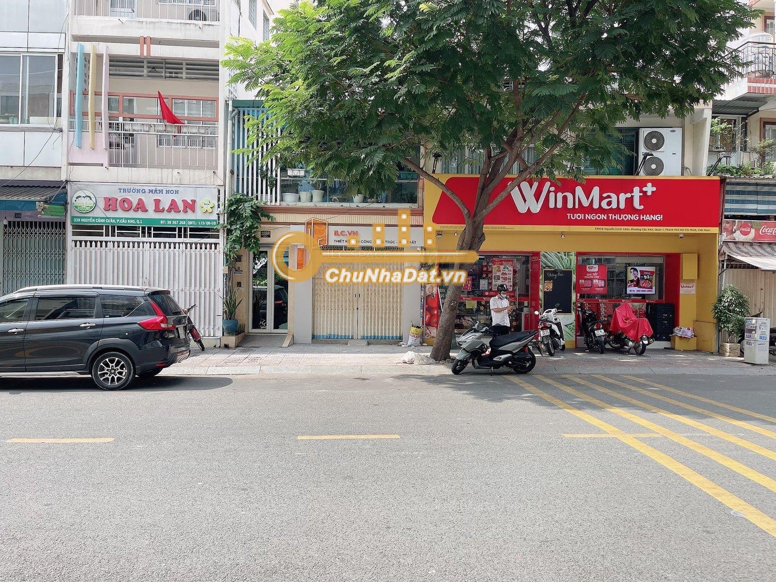 Bán Nhà Mặt tiền 339B Nguyễn Cảnh Chân, Q.1 ngang 3.5m diện tích 70 m2 hướng Đông