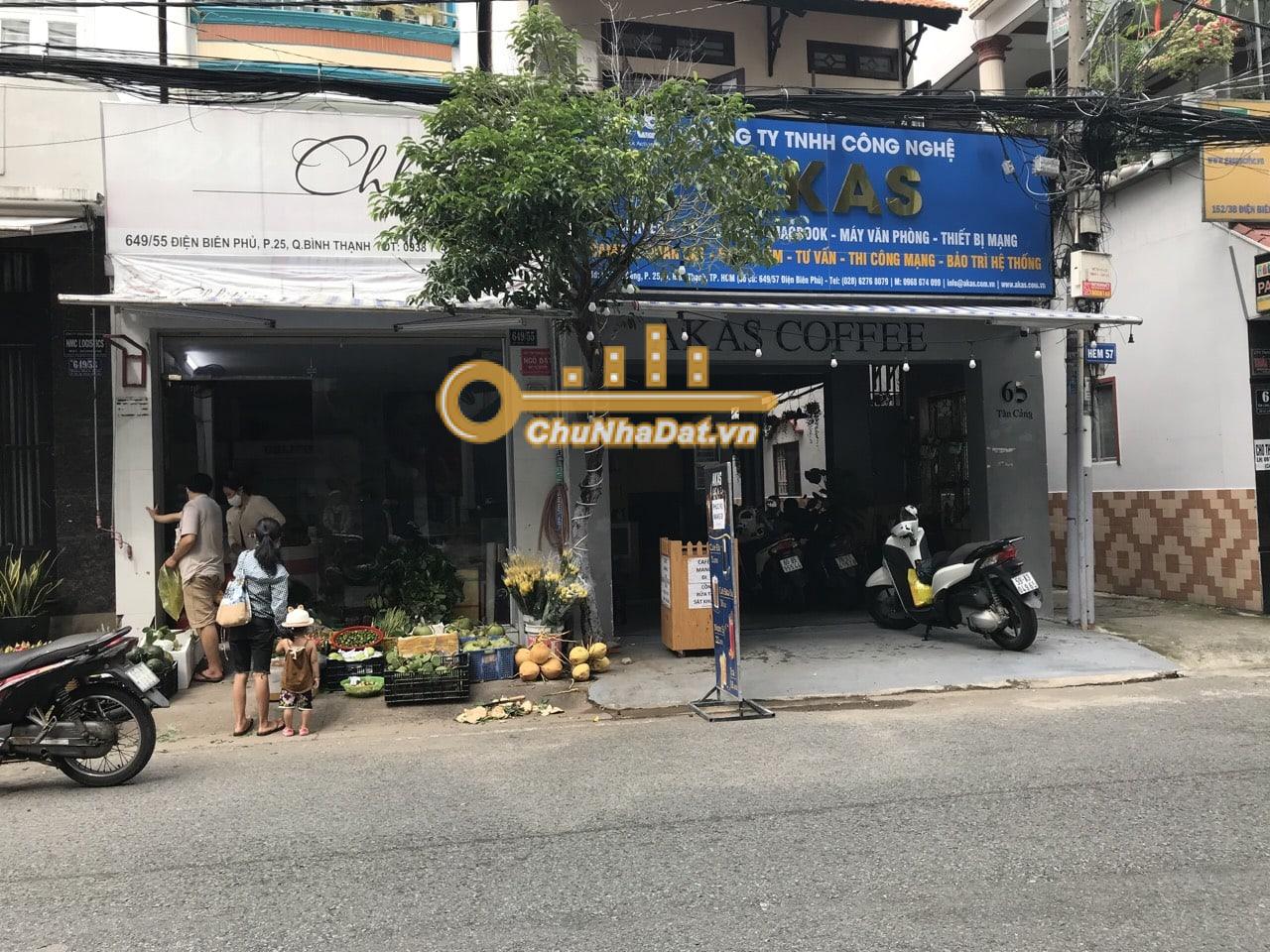 Bán Nhà 3 tầng Mặt tiền Điện Biên Phủ, Bình Thạnh ngang 3.55m diện tích 68 m2 hướng Đông Bắc
