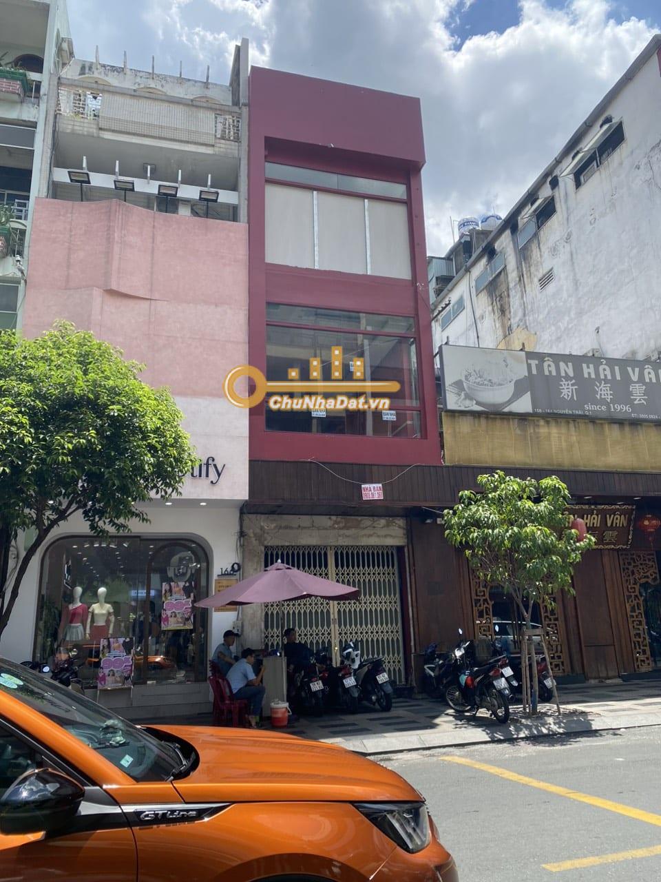 Bán Nhà 4 tầng Mặt tiền 164 Nguyễn Trãi, Q.1 ngang 4m hướng Đông Tứ Trạch