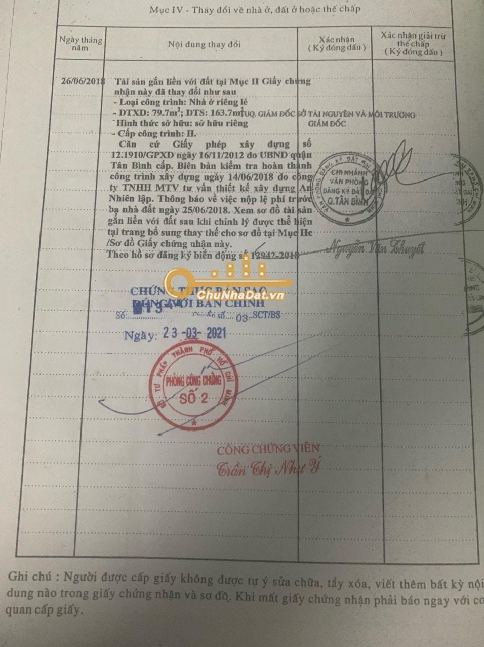 Bán Nhà 2 tầng Hẻm xe hơi Phan Sào Nam, Tân Bình ngang 5.85m