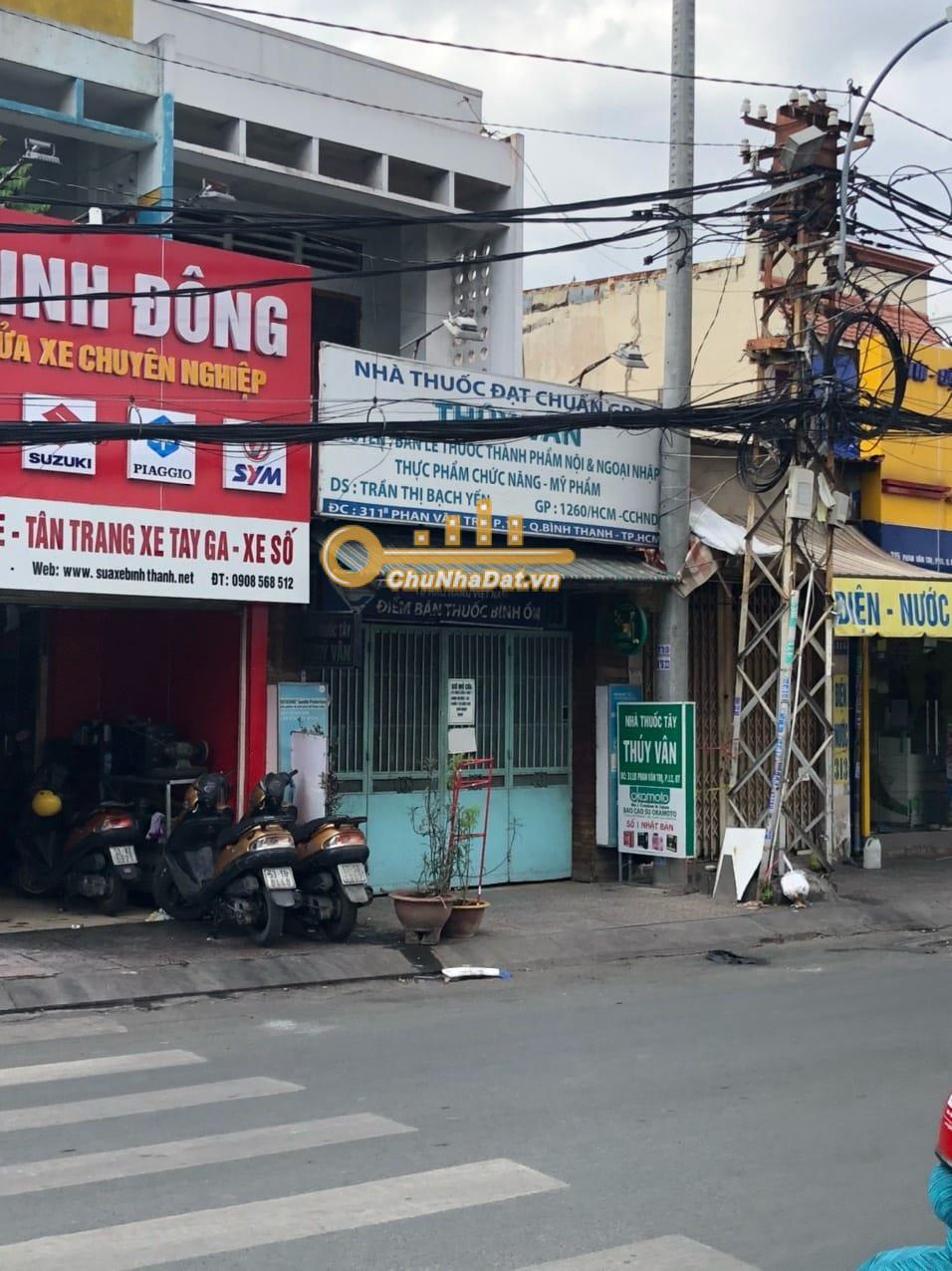 Bán Nhà 2 tầng Mặt tiền Phan Văn Trị, Bình Thạnh ngang 3.9m