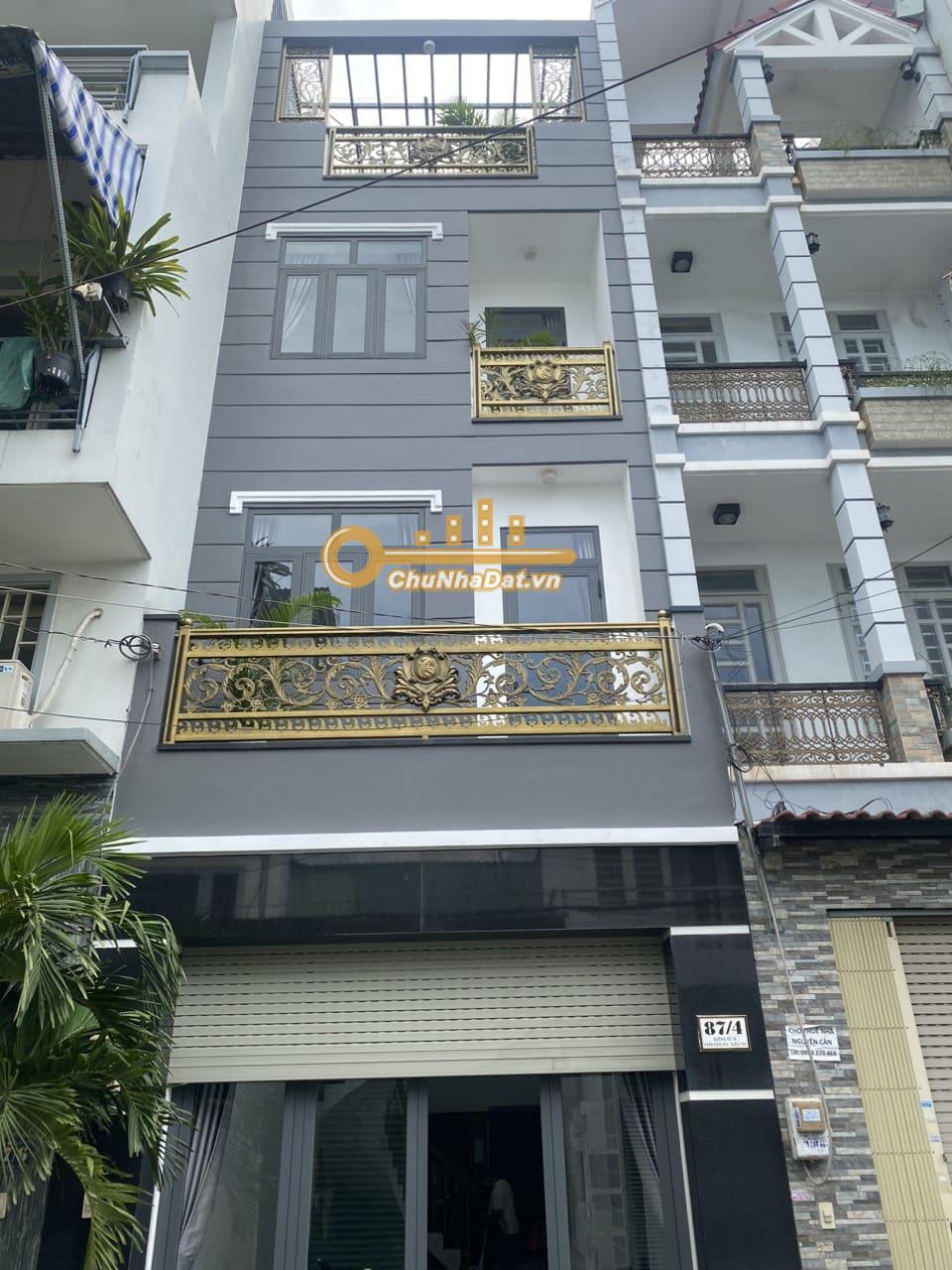 Bán Nhà 4 tầng Hẻm xe hơi Đường Số 18, Bình Tân ngang 4m diện tích 60 m2 hướng Tây Bắc
