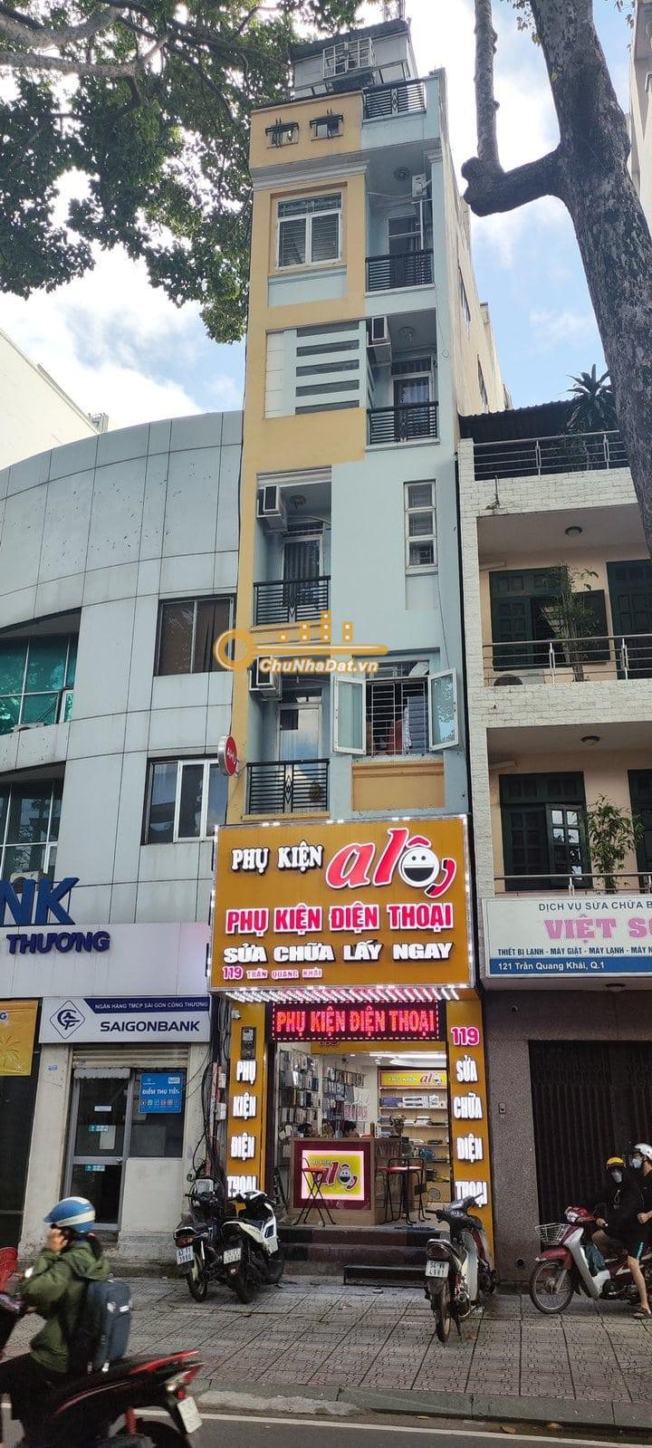 Bán Nhà 7 tầng Mặt tiền Trần Quang Khải, Q.1 ngang 3.41m diện tích 51 m2 dưới 20 – 25 tỷ