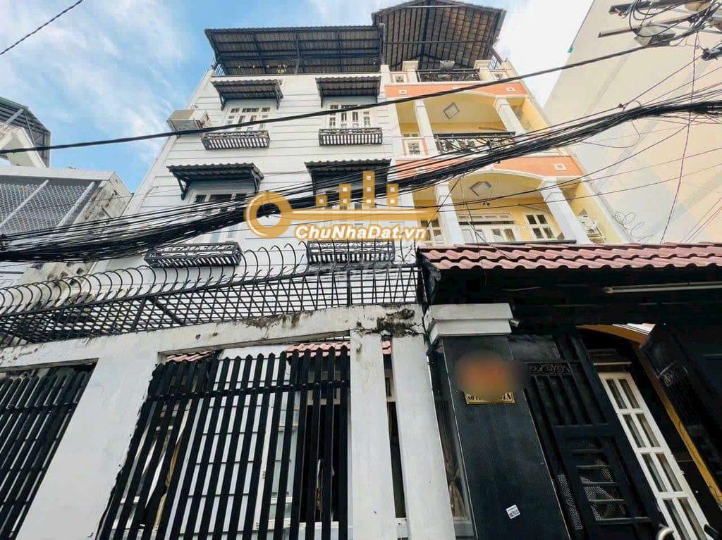 Bán Nhà 4 tầng Hẻm Hoàng Hoa Thám, Bình Thạnh ngang 9m hướng Tây Nam