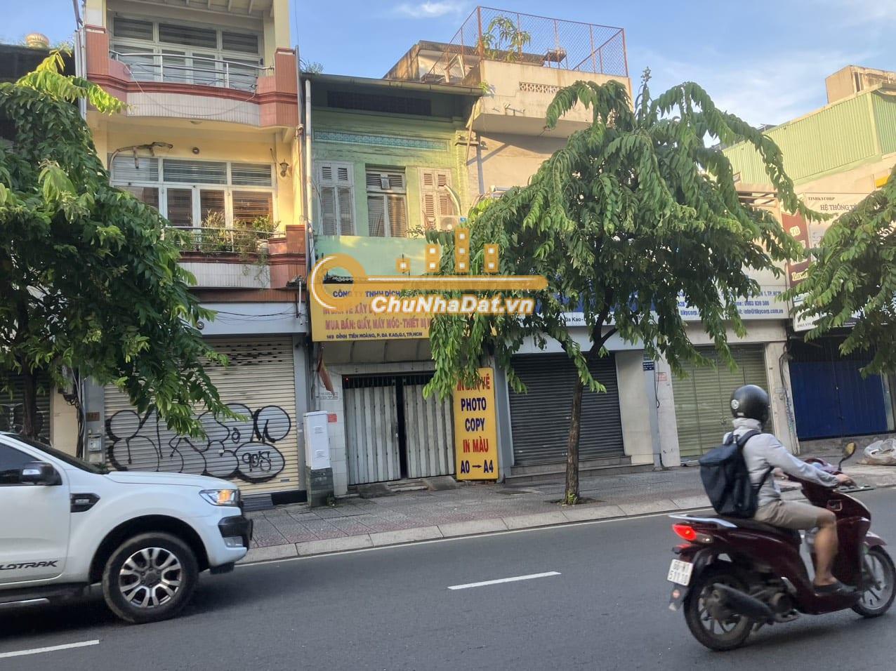 Bán Nhà 2 tầng Mặt tiền Đinh Tiên Hoàng, Q.1 ngang 4m diện tích 72 m2