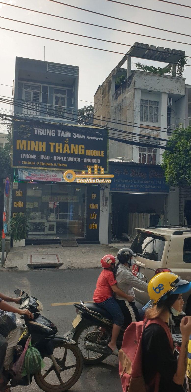 Bán Nhà 2 tầng Mặt tiền Âu Cơ, Tân Phú ngang 4m hướng Đông Bắc
