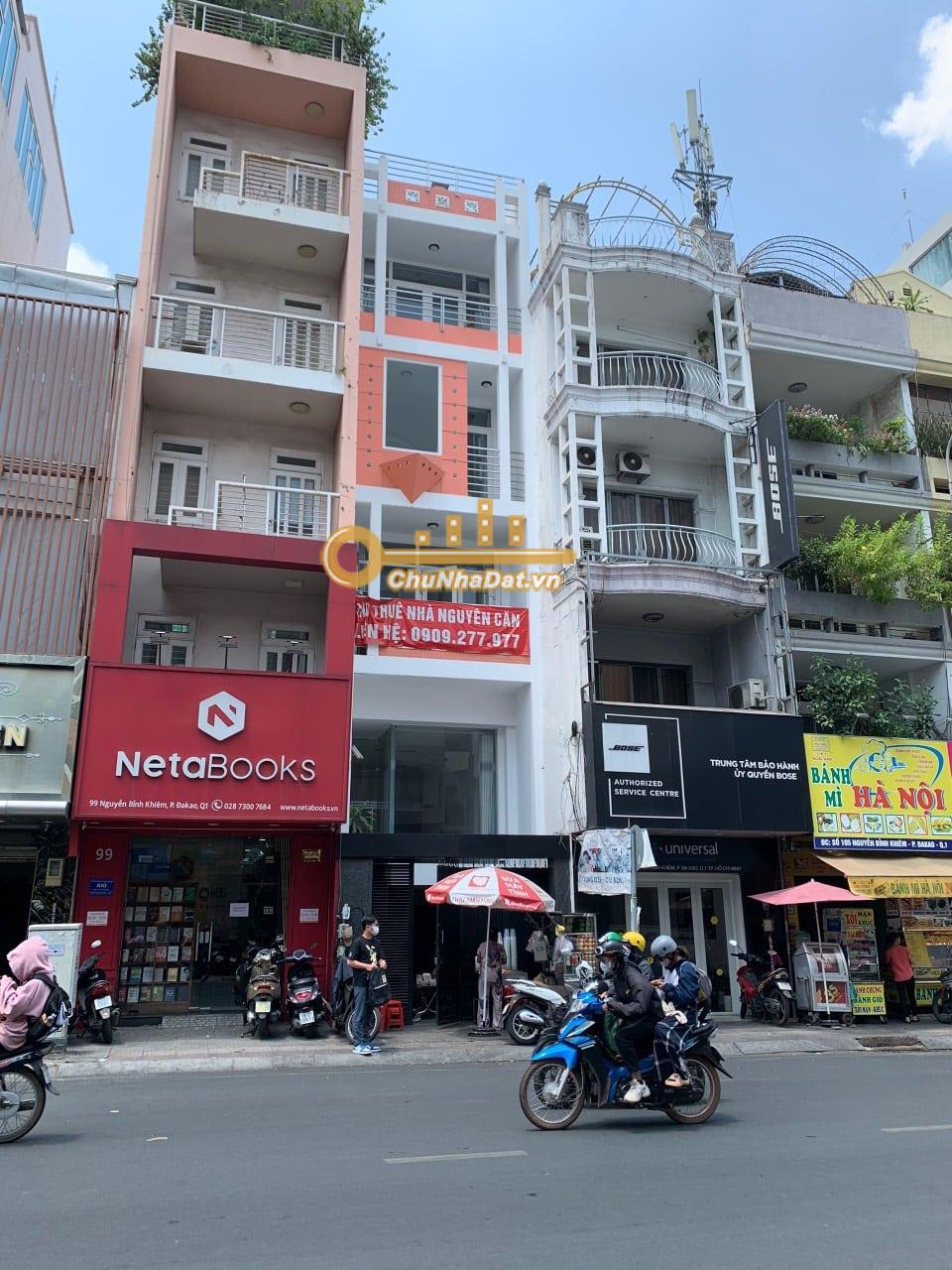 Bán Nhà 6 tầng Mặt tiền Nguyễn Bỉnh Khiêm, Q.1 ngang 4m diện tích 80 m2 hướng Đông Bắc