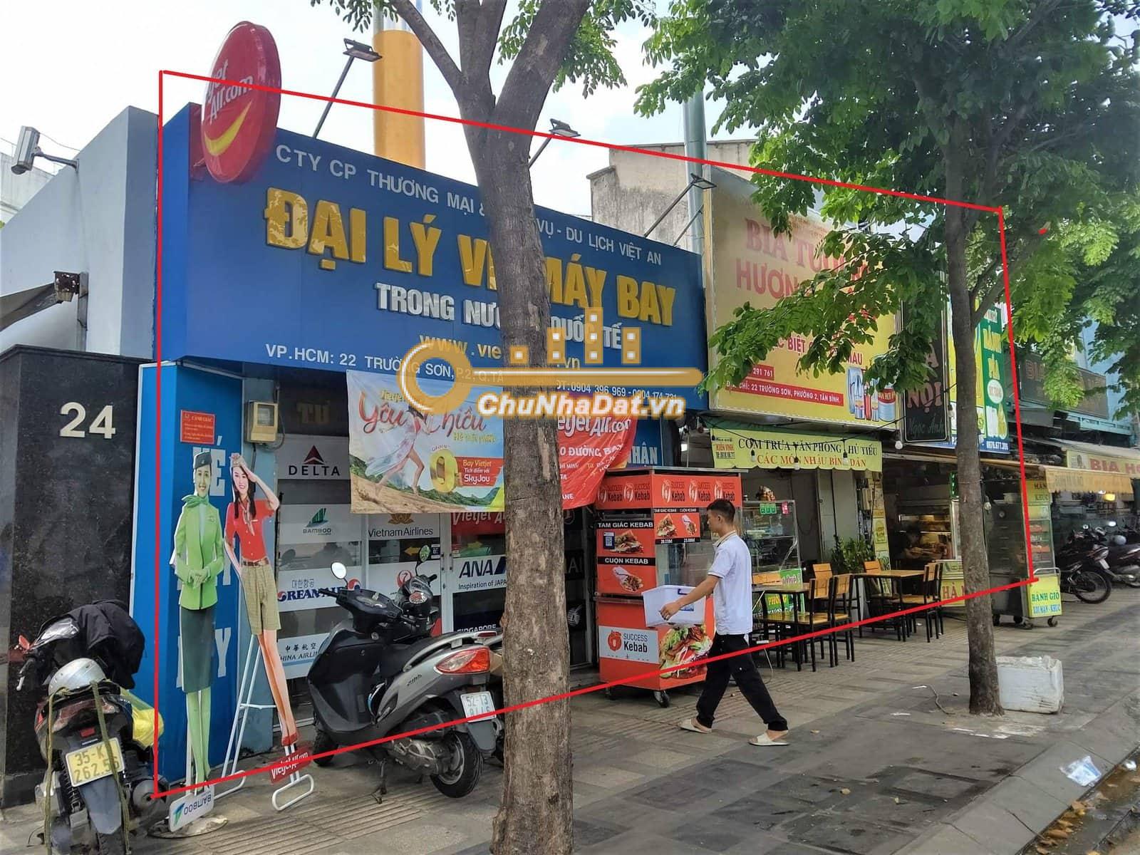 Bán Khách sạn Mặt tiền Trường Sơn 2, Tân Bình ngang 13m hướng Tây