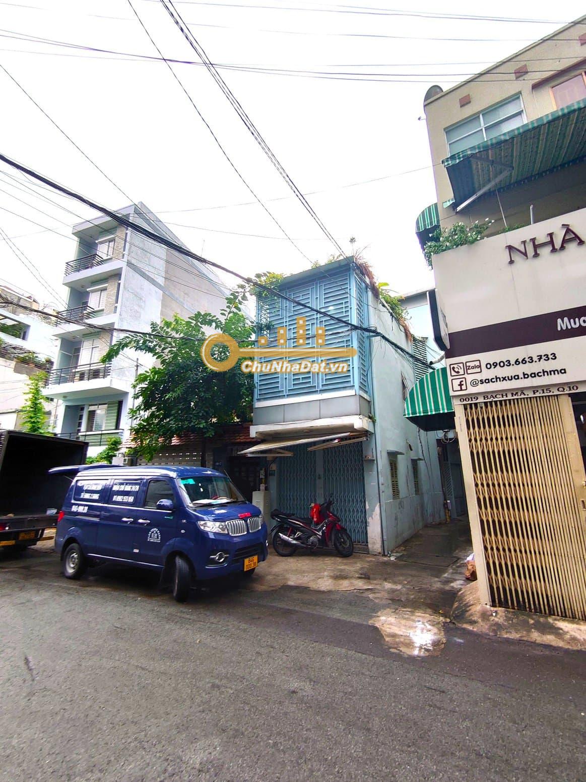 Bán Nhà 3 tầng Góc 2 mặt tiền Bạch Mã, Q.10 ngang 3m diện tích 38 m2 hướng Bắc