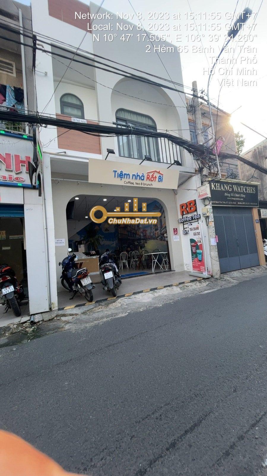 Bán Đất, nhà cấp 4 Mặt tiền Bành Văn Trân, Tân Bình ngang 5.2m hướng Đông
