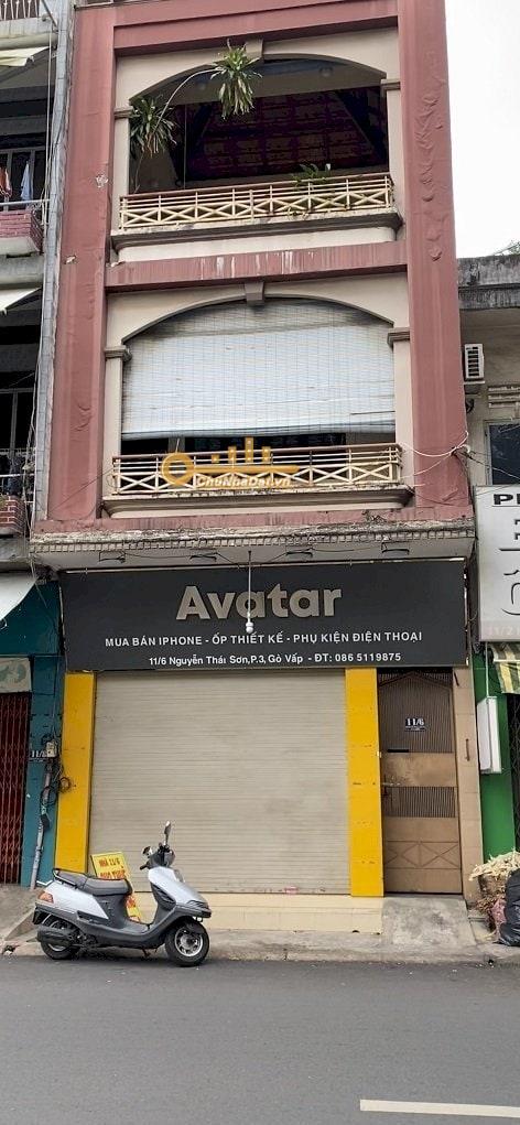 Bán Nhà 3 tầng Mặt tiền Nguyễn Thái Sơn, Gò Vấp ngang 5m
