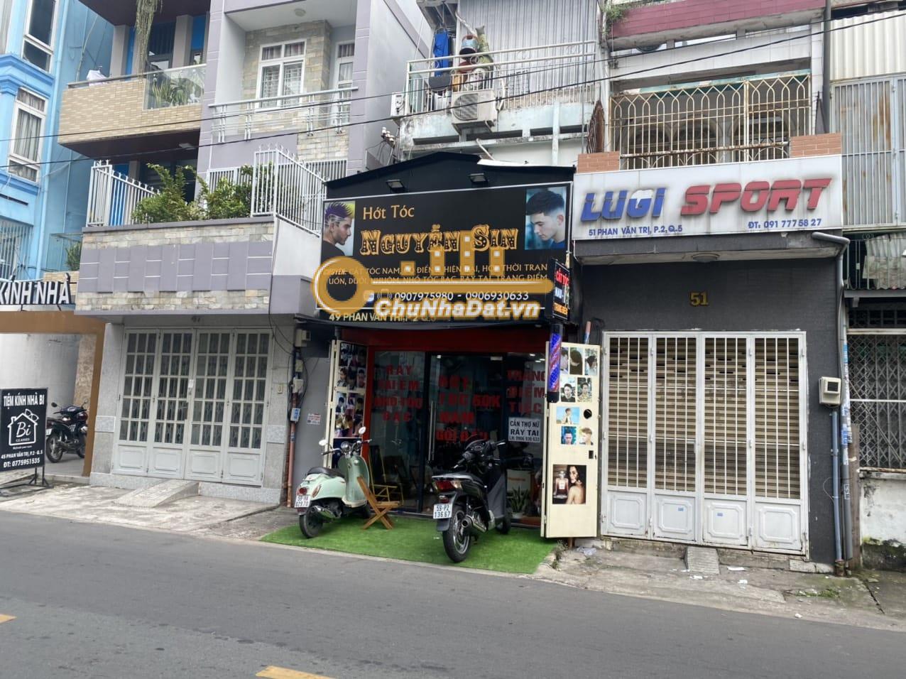 Bán Nhà 4 tầng Mặt tiền Phan Văn Trị, Q.5 ngang 3.2m hướng Bắc