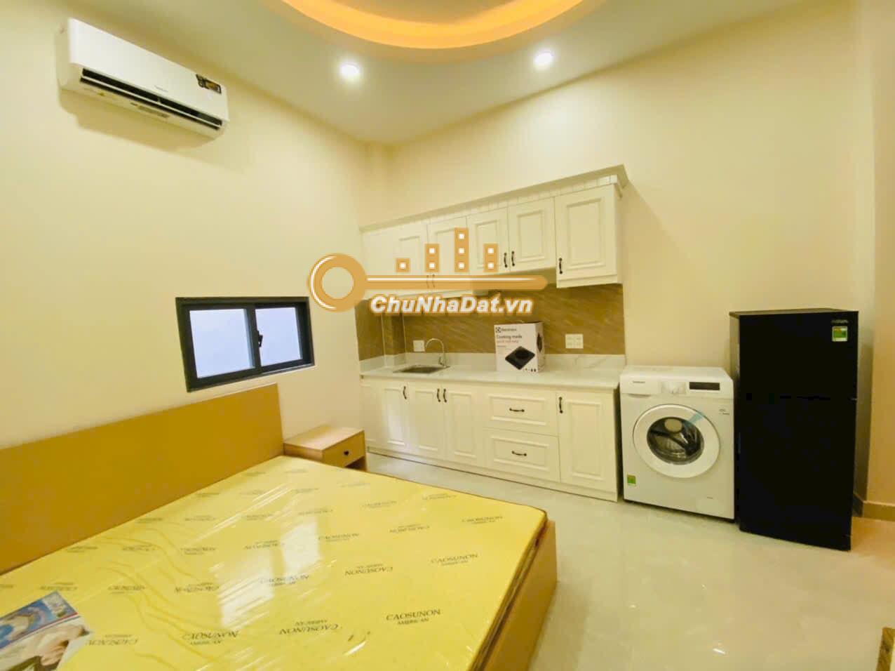 Bán Căn hộ dịch vụ (CHDV) 4 tầng Mặt tiền Phan Văn Trị, Bình Thạnh ngang 5.42m diện tích 39 m2