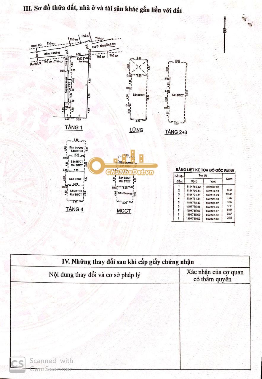 Bán Căn hộ dịch vụ (CHDV) 6 tầng Hẻm xe hơi Nguyễn Lâm, Bình Thạnh ngang 6m hướng Bắc