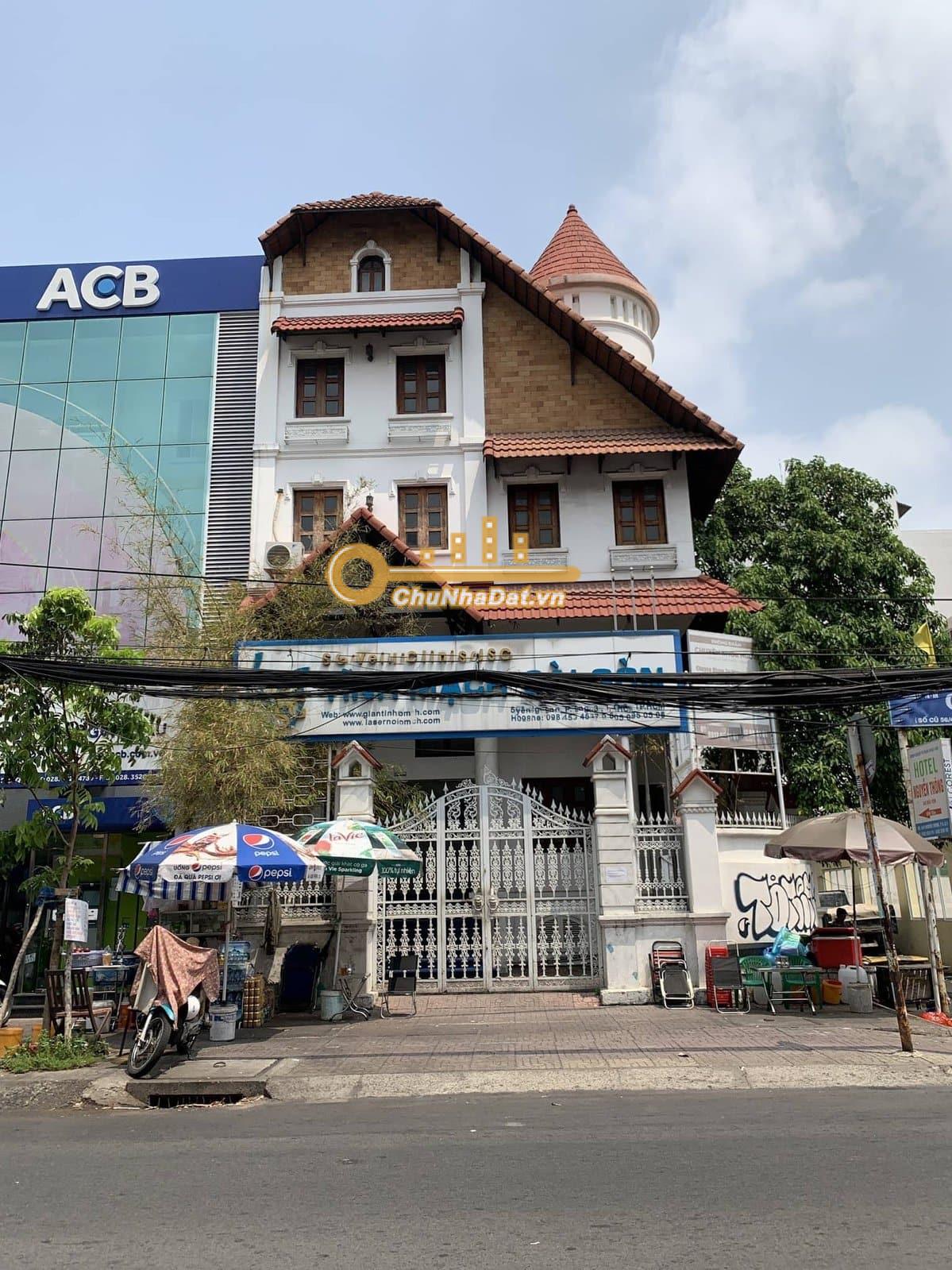 Bán Biệt thự 4 tầng Góc 2 mặt tiền Nguyễn Thông, Q.3 ngang 9m diện tích 177 m2 hướng Tây Bắc