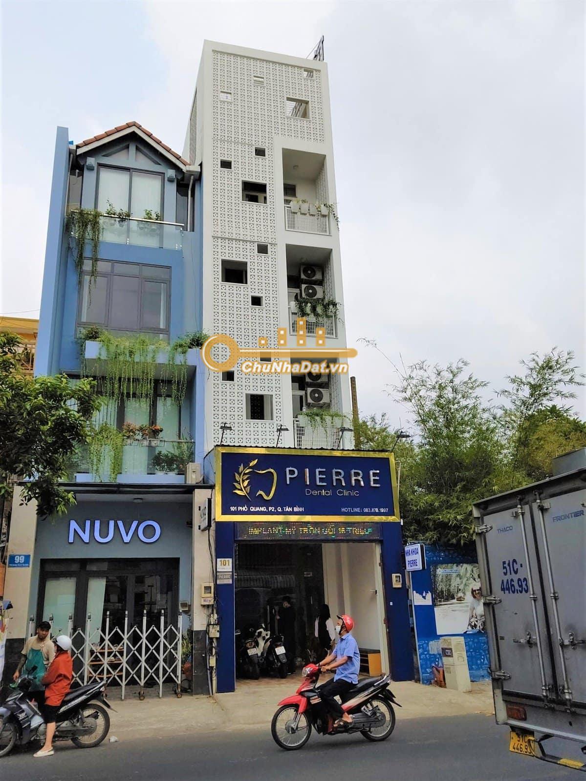 Bán Nhà 6 tầng Mặt tiền 101 Phổ Quang, Tân Bình ngang 4.1m hướng Đông Nam