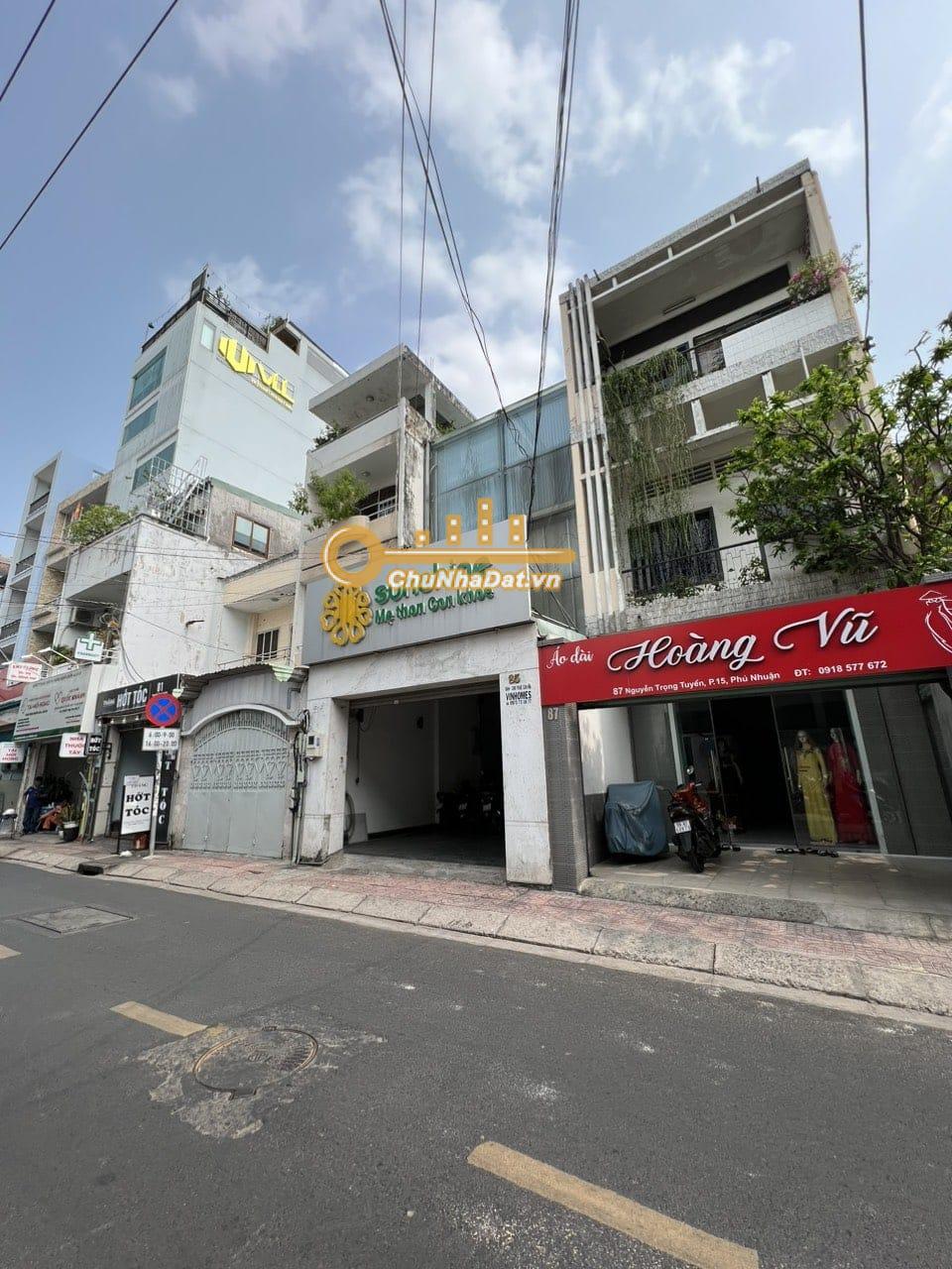 Bán Nhà 3 tầng Mặt tiền Nguyễn Trọng Tuyển, Phú Nhuận ngang 5m hướng Đông Bắc