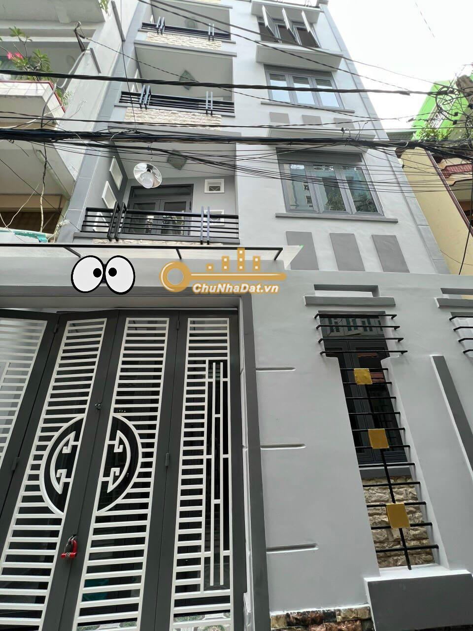 Bán Nhà 4 tầng Hẻm Sư Vạn Hạnh, Q.10 ngang 5.8m diện tích 37 m2 hướng Bắc